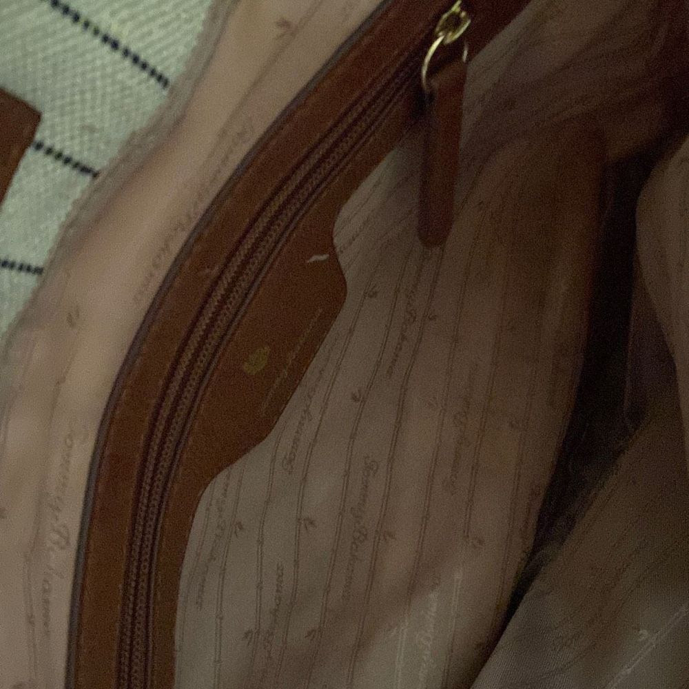 Tommy Bahama Beige Striped Purse/Tote - Picture 9 of 11